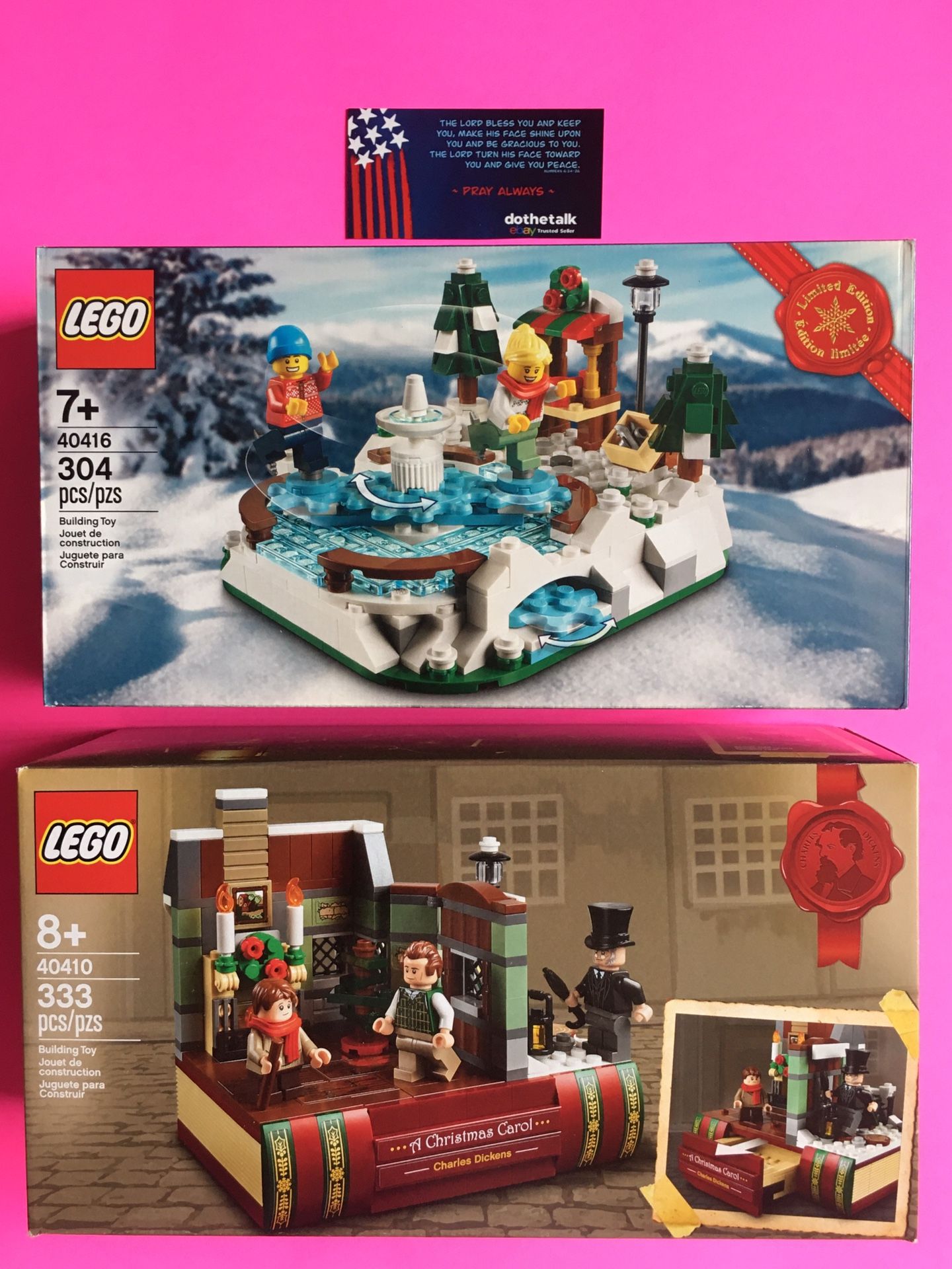 Lot LEGO CHRISTMAS Limited Edition CHARLES DICKENS ‼️ Price Is