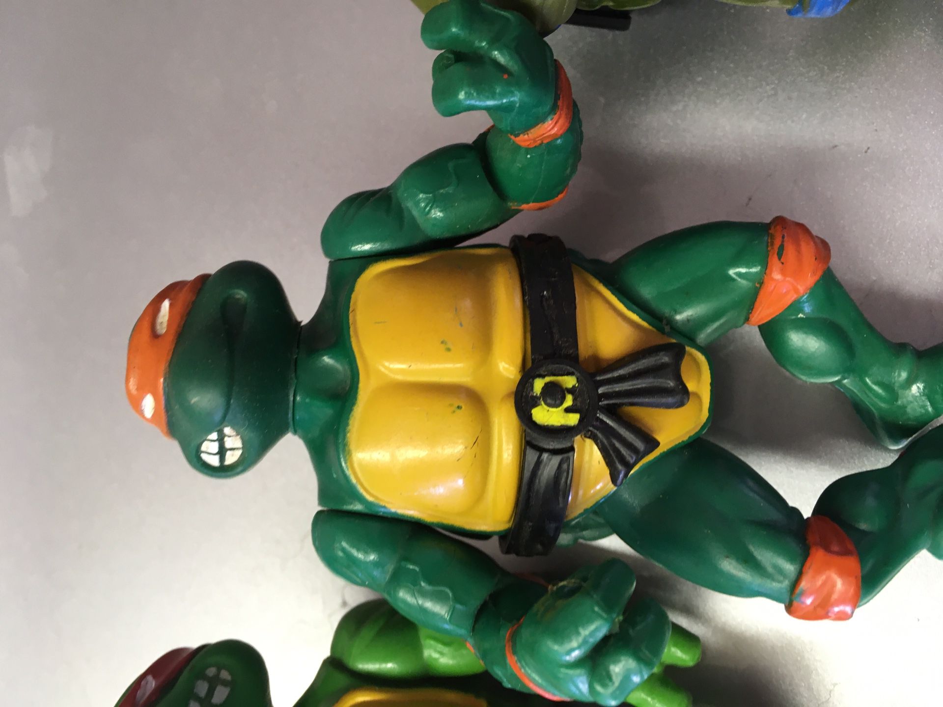 Vintage 1988 Soft Head TMNT Ninja Turtles Action Figure Toy Collection
