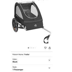 Retrospect- Foldable/Collapsible Tow Behind Bike Trailer with 16" Wheels