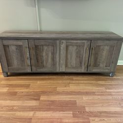 Gray Oak tv stand/ sideboard cabinet (price is firm)