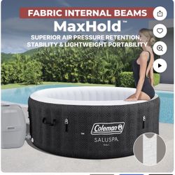 Spa Coleman SaluSpa Cali Energy-Efficient AirJet 2-4 Person Circle Inflatable Hot Tub with Pump #P08411