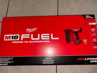 Milwaukee fuel 18gauge Brad nailer kit