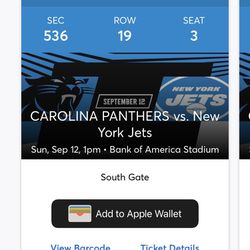 Nosebleeds Panthers Tickets