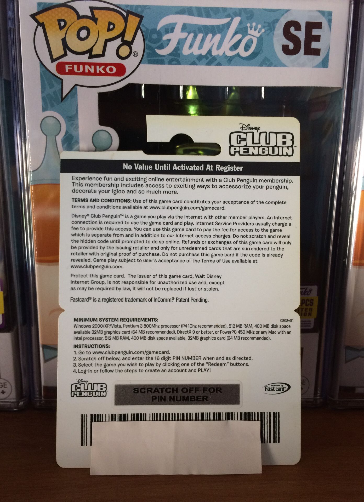 Disney Club Penguin Online Game Membership Card NOT ACTIVATED $0