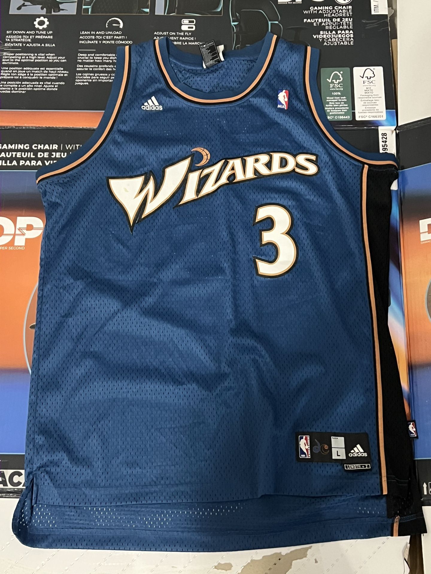 Retro Caron Butler Washington Wizards Jersey (Size L +2 Length