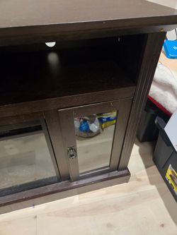 TV Stand w/ Electric Fireplace Heater 🔥
