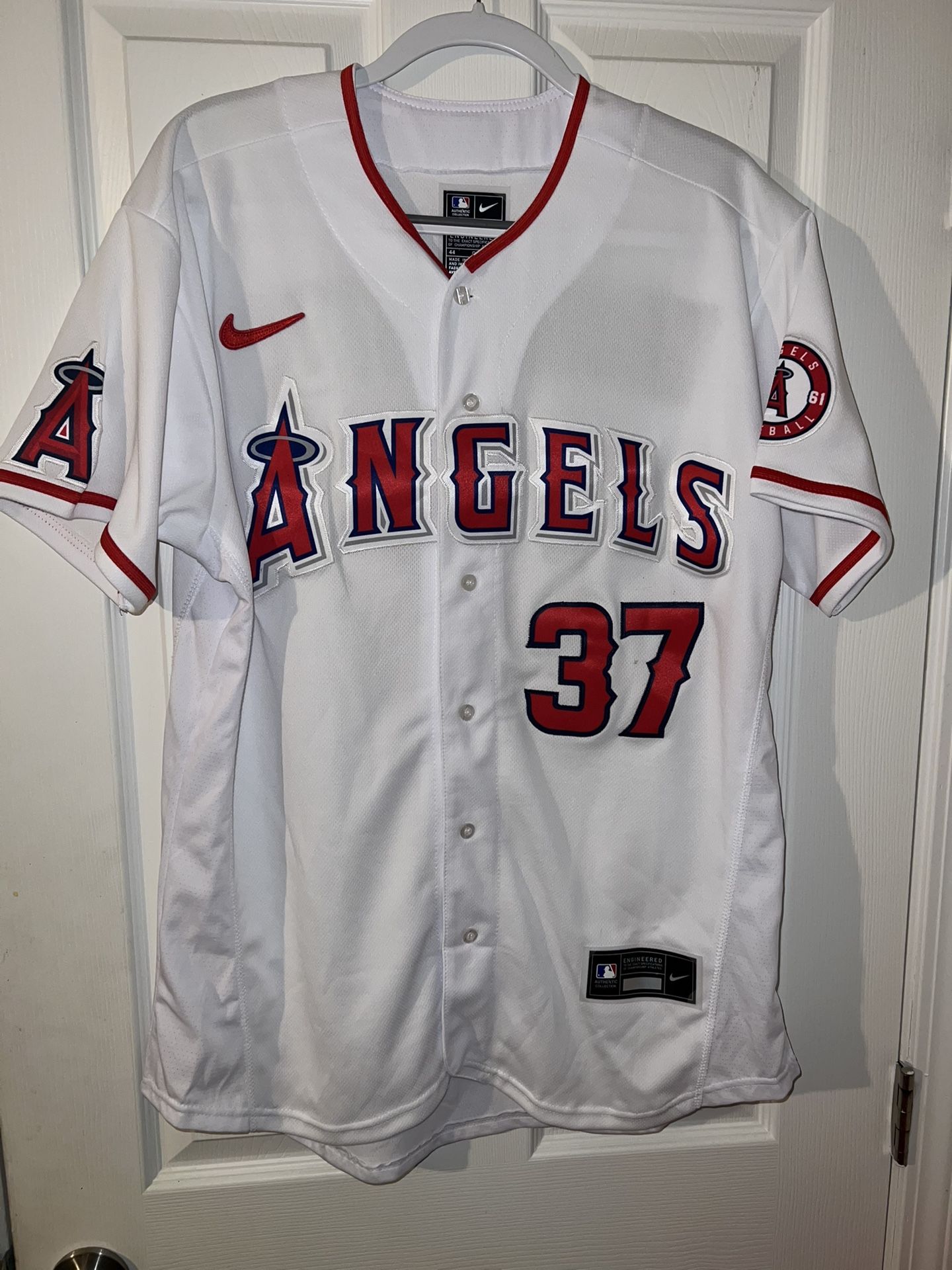 Nike MLB Los Angeles Angels #37 Washington jersey men’s size 44(Large)