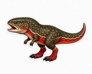 Brook Trout Fish Dinosaur T Rex Sticker Fly fishing Rainbow Trout Decal tackle box