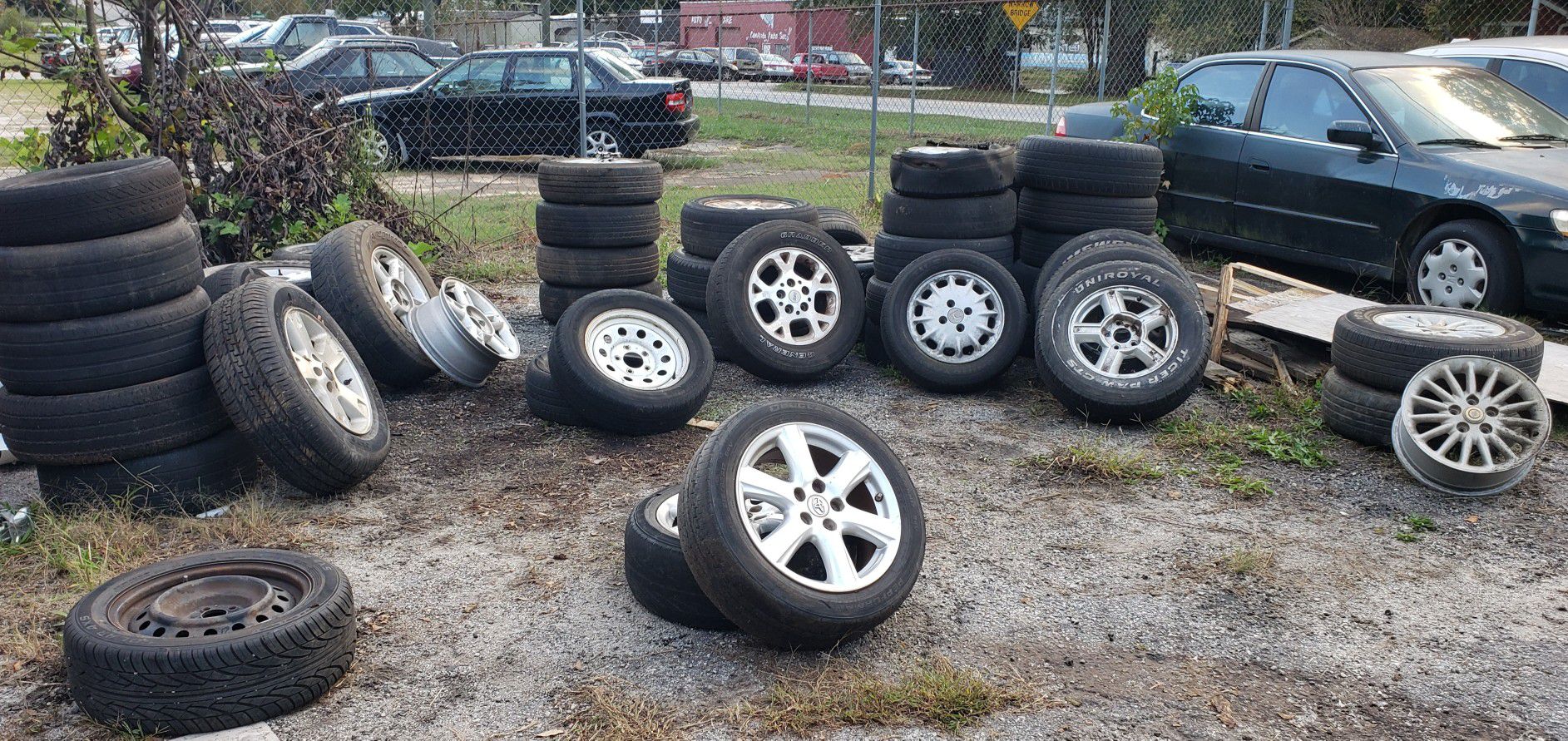 USED RIMS WITH TIRES - $45 EACH