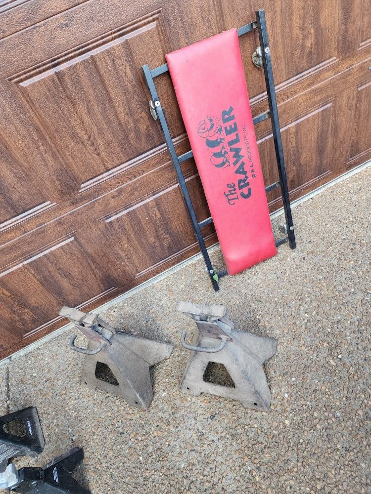 6 & 3 TON Jack Stands & Creeper