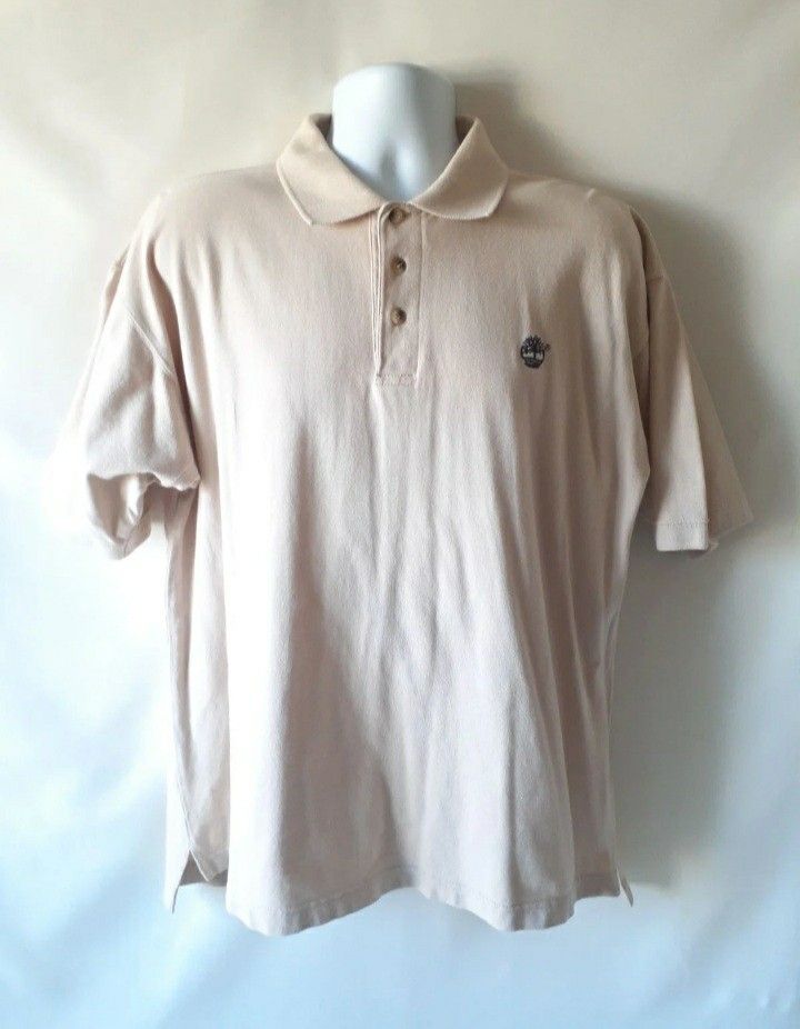 Timberland Weathergear men's beige polo shirt size L