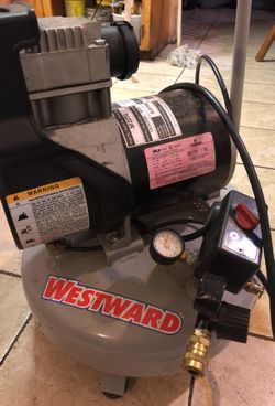WESTWARD AIR COMPRESSOR 125 psi. 4 GAL.