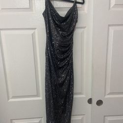 Grey Sequin Dress 