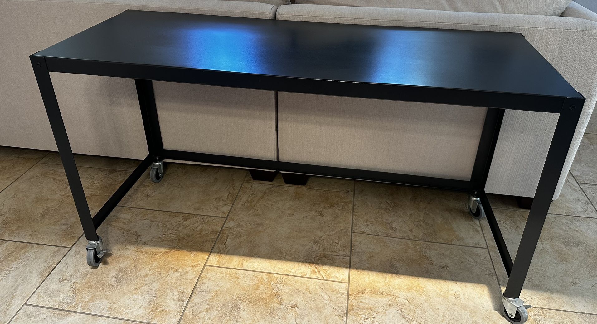 CB2 go cart desk/console