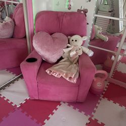 Kids Sofa Chair Pink 