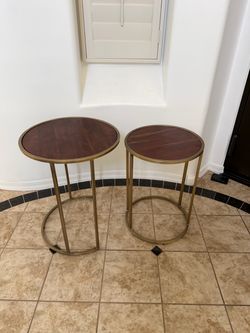 Two side tables