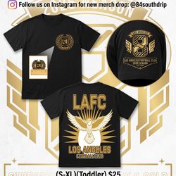 Black & Gold Supporter Tshirt: LAFC 2026 season