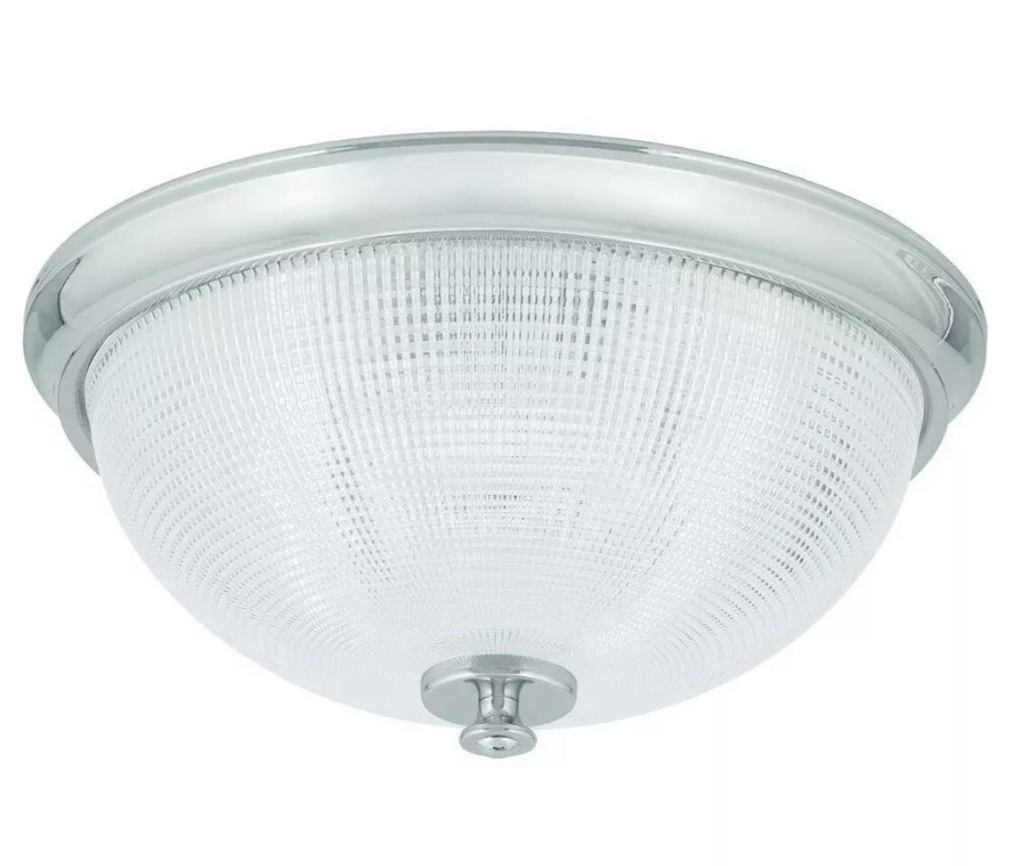 Progress Lighting P2(contact info removed)K9DI 1-Light Polished Chrome Flushmount Fixtures