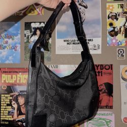 GG Monogram Nylon Shoulder Bag 