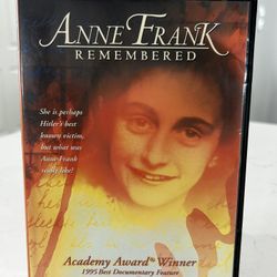 Anne Frank Remembered DVD 1995 Best Documentary Feature