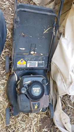 Yard machines lawn mower lawnmower 5 hp 21" cut