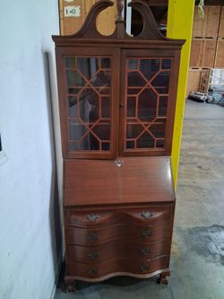 Antique Desk & Bookshelf