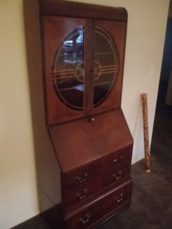 Beautiful Vintage Desk Cabinet Organizer 73 x 30.5 x 18