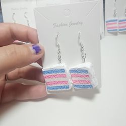 LGBTQ+ Cake Themed Earings/Necklace Charms 