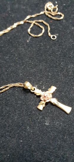 Solid 14kt white Rose &yellow gold