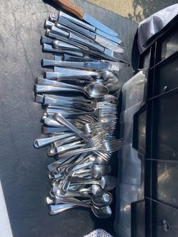 Forks knives and spoon set 80+ pieces