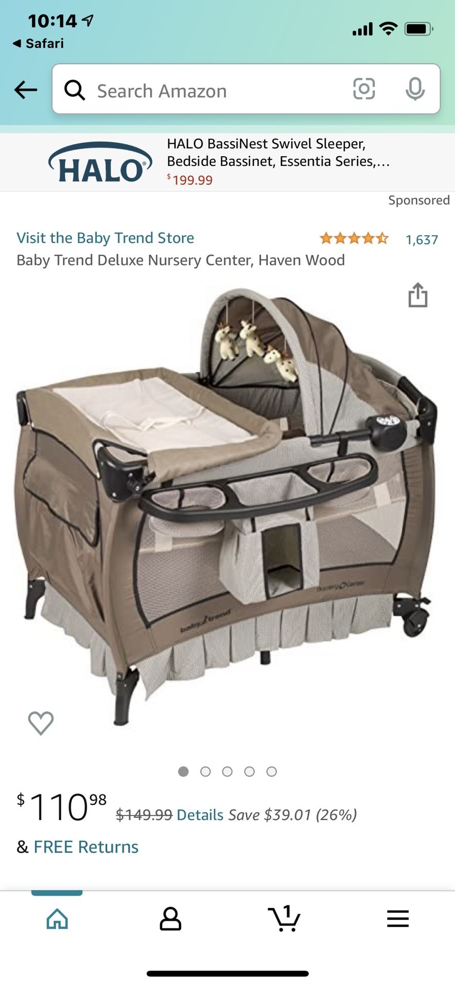 Changing table/pack and play