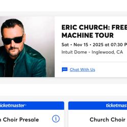 Eric Church Tickets Intuit Dome