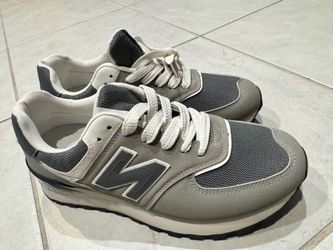 New Balance Gray Low-Top Sneakers