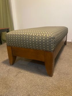 Large cushioned bench or ottoman