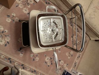 Red Copper Deep Square Pan