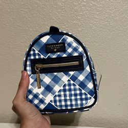 Mini Bath And Body Works Gingham Backpack 