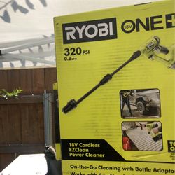 RYOBI 18V ONE+ 320 PSI 0.8 GPM Cold Water Cordless Power Cleaner with 4.0 Ah Battery