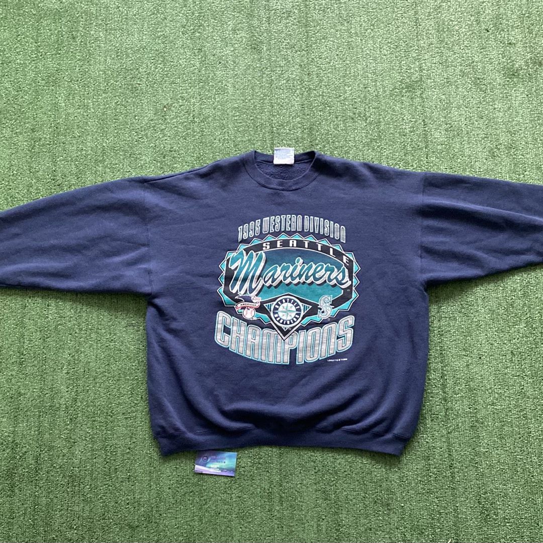 Vintage Seattle Mariners 1995 Western Division Champs Sweater