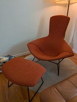Bertoia Bird Chair and Ottoman