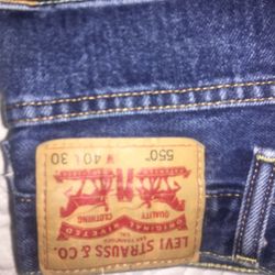 Levi’s 550 Blue Jeans Mens 40x30