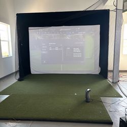 Foresight Golf Sim Enclosure 12ft X 8.5ft With Nylon Net And Turf - Sim In A Box