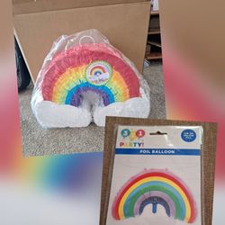 Rainbow Pride - Pinata Filled with Candy And Balloon. New Sealed