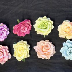  Rose Hair Clip & Brooch Pin - Accessory