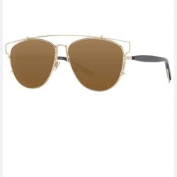 PREMIUM BKK FASHION WOMAN GLASSES SUNGLASSES CHRISTIAN DIOR TECHNOLOGIC PILOT WOMAN SUNGLASSES 🕶️ GOLD/BLACK MIRROR EDITION COLOR 