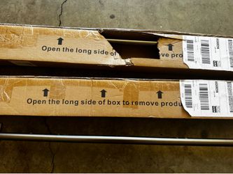2 Threshold French Wraparound Curtain Rods 36”-66” + Bonus 3rd Rod