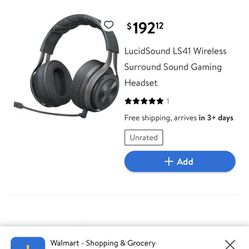Wireless Gaming Headset Lucid Sound 71. Surround Sound 