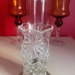 Candle Holders - 1 Crystal Cut Glass 2 Home Essentials And Beyond 