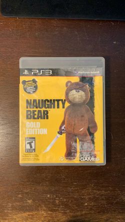 Naughty Bear Gold Edition PS3 (Sony Playstation 3, 2011) CIB Complete - RARE GAME