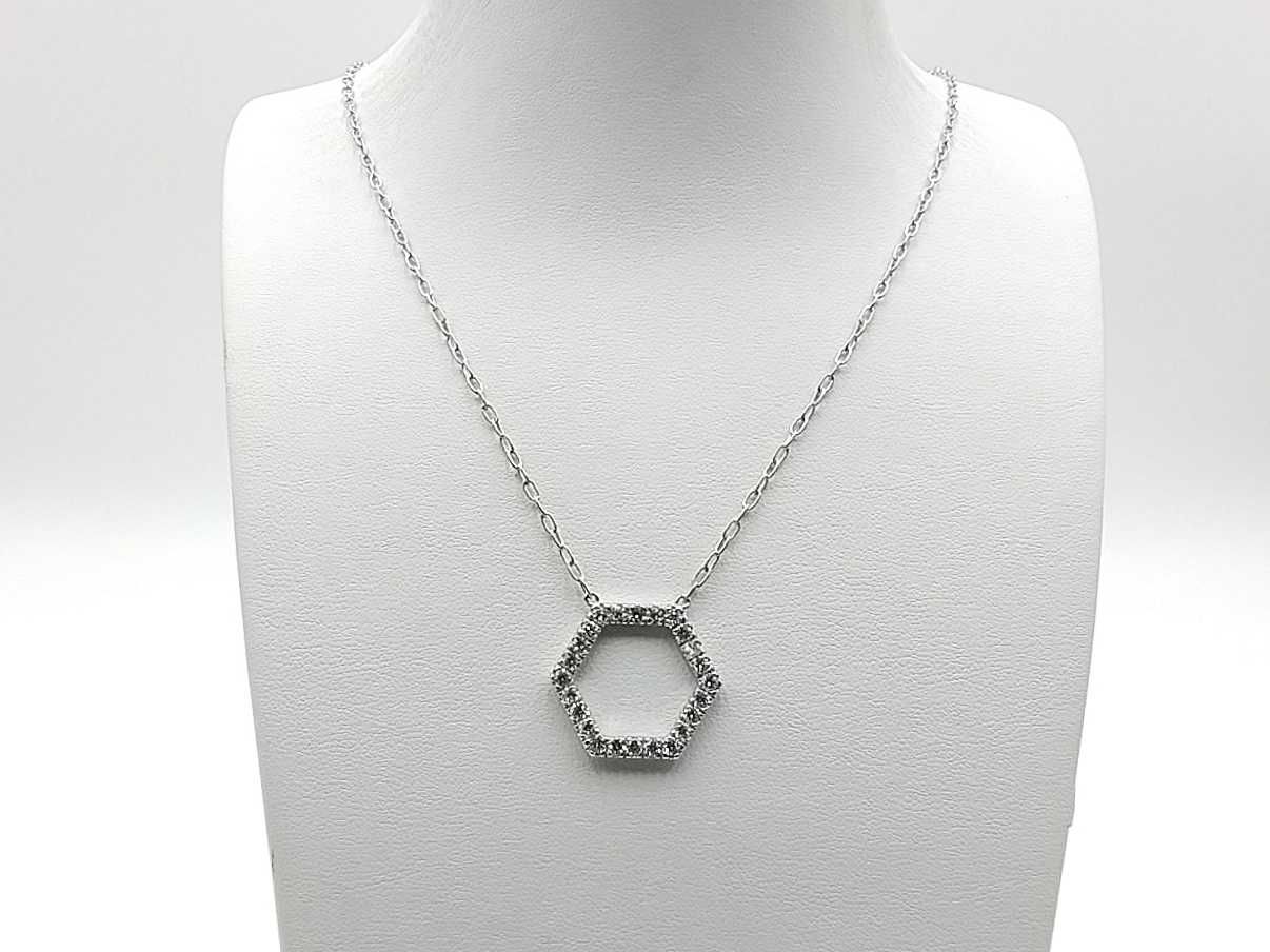 0.96 Dwt Lab Diamond Pendant Chain Sterling Sliver Mk1225rzmia