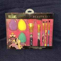 Disney Villains Makeup Brush And Sponge Set